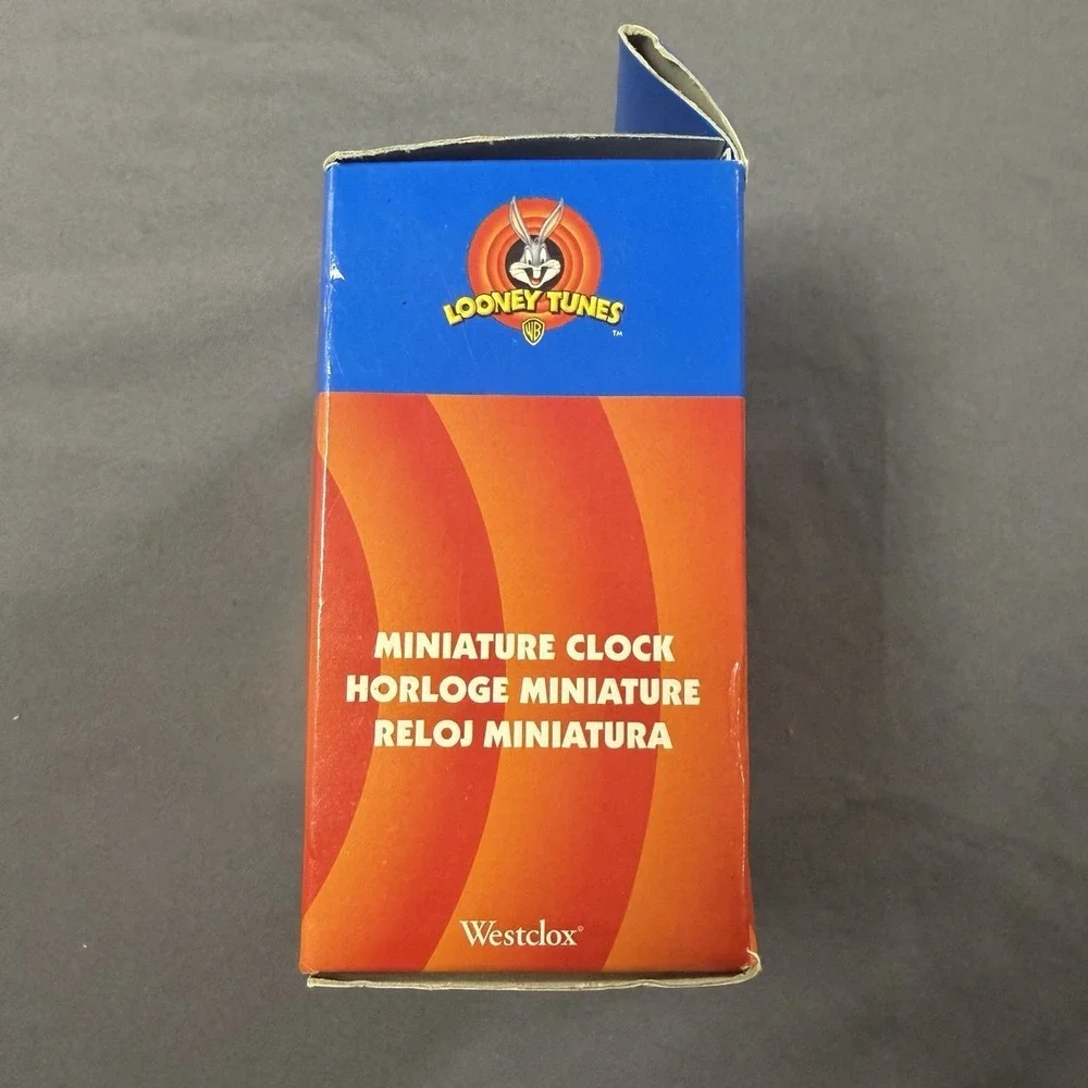 Looney Tunes Miniature‎ Clock Bugs Bunny Westclox New Trinket Tiny Nostalgia